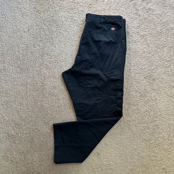 Dickies Pants Mens 42x31 High Rise Cargo Navy Blue Pockets - Picture 1 of 13